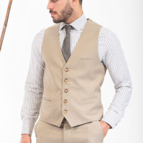 Γιλέκο Vittorio 1100-24-Modena Beige