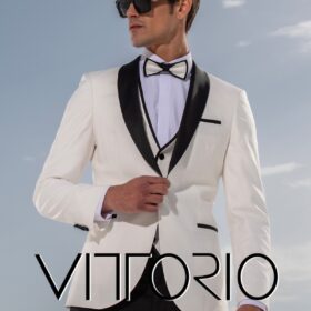 Κοστούμι Γαμπριάτικο Vittorio 100-23-SMOKIN-2 Off White