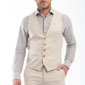 Γιλέκο Vittorio 1100-23-CASTELLO Stone