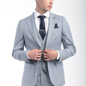 Κοστούμι Vittorio 100-23-PONTE L Blue