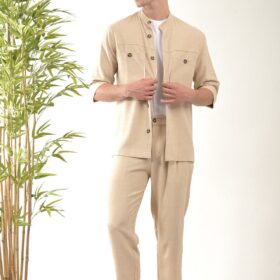 Overshirt Vittorio 300-23-BIANCO Beige