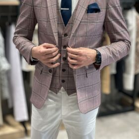 Σετ Σακάκι-Γιλέκο 1400-22-LUGANO Rosewood