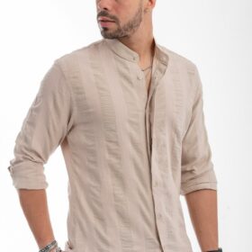Πουκάμισο Vittorio 800-22-067 Beige