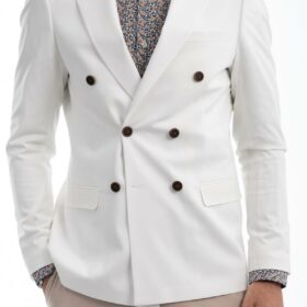 Σακάκι Σταυρωτό Vittorio 900-22-Firenze Off White