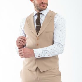 Γιλέκο Vittorio 1100-23-DIVERSO Beige
