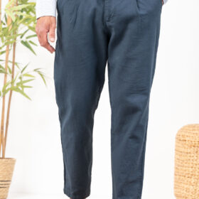 Λινό παντελόνι Vittorio 500-24-Amalfi Blue