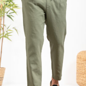 Λινό παντελόνι Vittorio 500-24-Amalfi Khaki