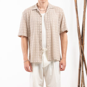 Πουκάμισο Vittorio 800-24-105 Beige