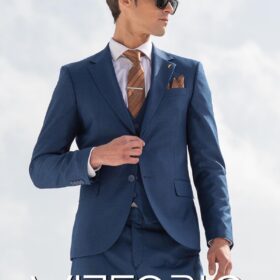 Κοστούμι Vittorio 100-24-PONTE Blue