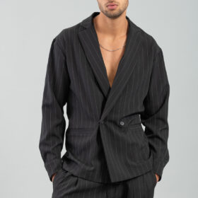 Πουκάμισο Overshirt Vittorio 300-2425-Barrio Stripe Black