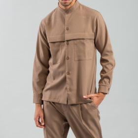 Πουκάμισο Overshirt Vittorio 300-2425-Pantova Tobacco
