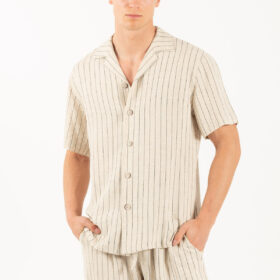 Πουκάμισο Vittorio 800-25-TINOS Beige