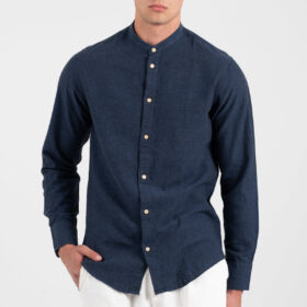 Λινό πουκάμισο Vittorio 800-25-500 BLUE