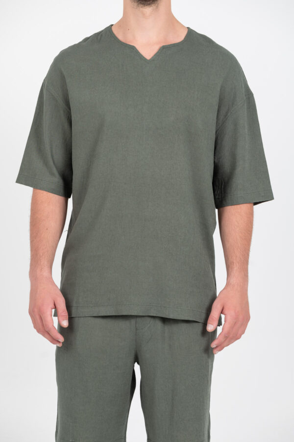 Μπλούζα Vittorio Oversized 200-25 VERDE OLIVE
