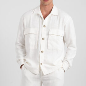 Overshirt Vittorio 300-25-ISLAND OFF WHITE