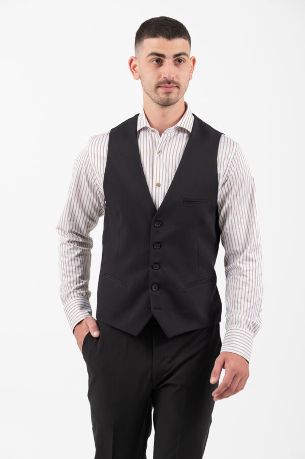 Γιλέκο Vittorio 1100-25-DIVERSO BLACK