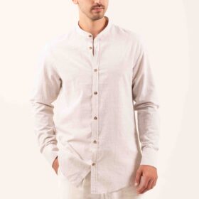 Λινό Πουκάμισο Vittorio 800-24-401 BEIGE