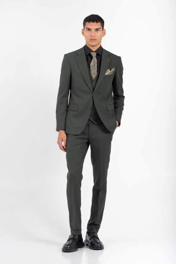 Κοστούμι Vittorio 100-2526-ADRIANO OLIVE - Image 3