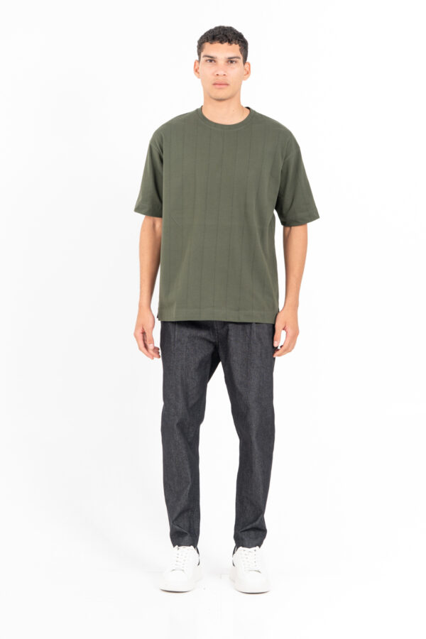 Μπλούζα Vittorio Oversized  200-2425-012 OLIVE - Image 2