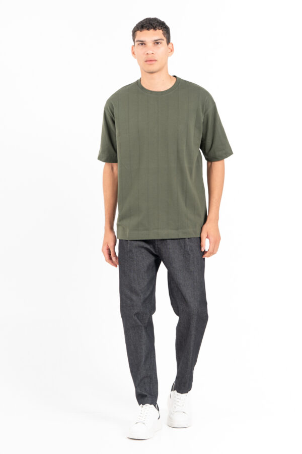 Μπλούζα Vittorio Oversized  200-2425-012 OLIVE - Image 3