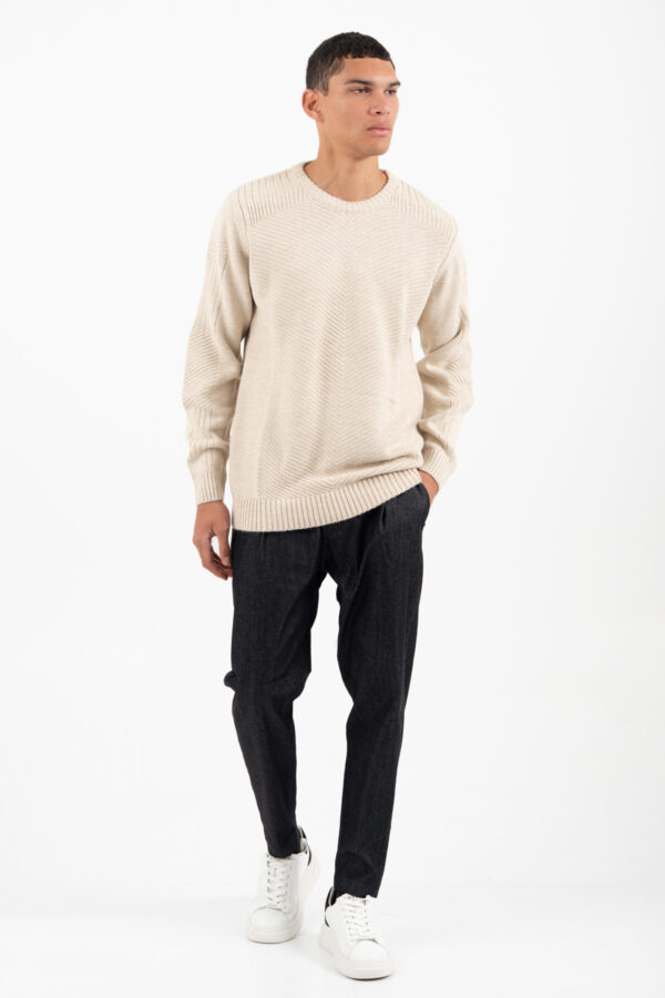 Πλεκτό Vittorio 700-2526-008 BEIGE - Image 2