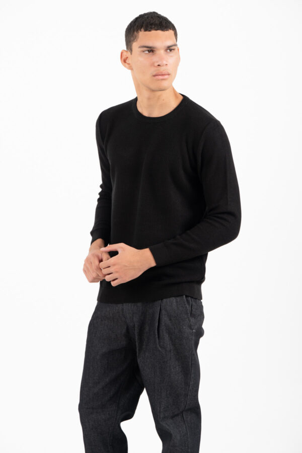 Πλεκτό Vittorio 700-2526-009 BLACK - Image 2