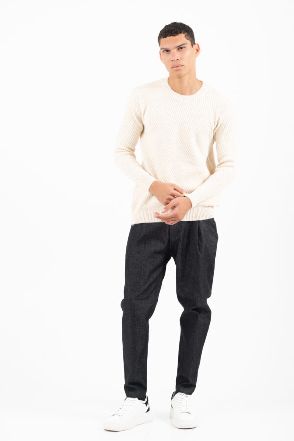 Πλεκτό Vittorio 700-2526-010 BEIGE - Image 3