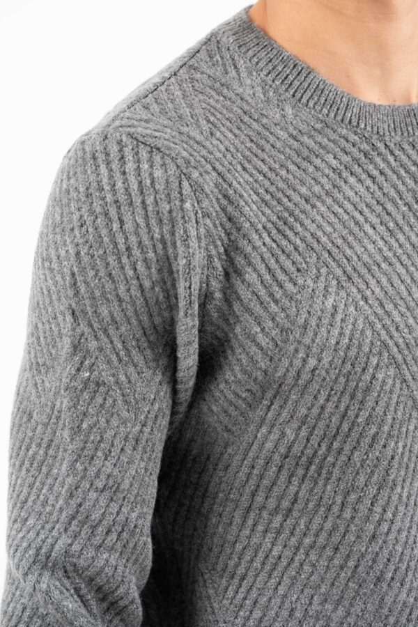 Πλεκτό Vittorio 700-2526-010 GREY - Image 8