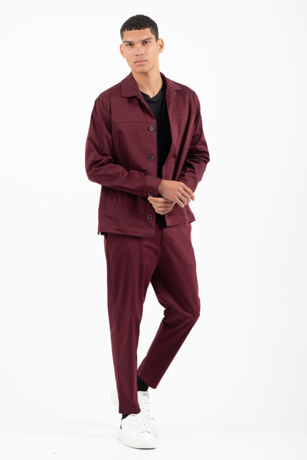 Overshirt Vittorio 300-2526-SALETTO BORDEAUX - Image 2