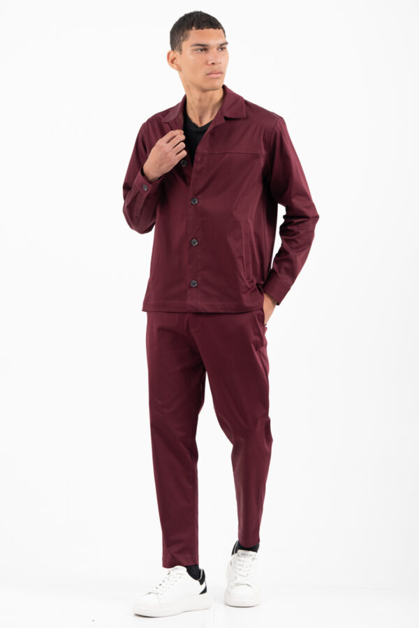 Overshirt Vittorio 300-2526-SALETTO BORDEAUX - Image 5