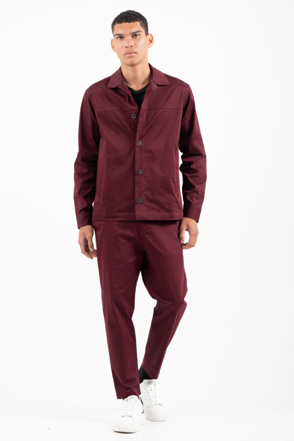 Overshirt Vittorio 300-2526-SALETTO BORDEAUX - Image 3