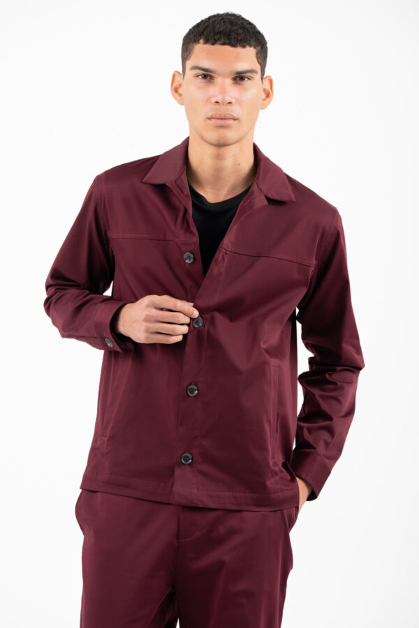 Overshirt Vittorio 300-2526-SALETTO BORDEAUX - Image 8