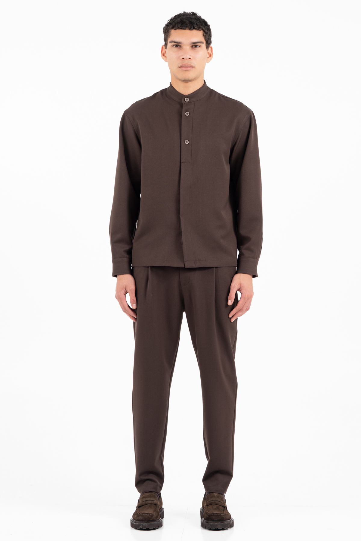 3-5.jpg Overshirt Vittorio 300-2526-MORRONE BROWN - Image 1