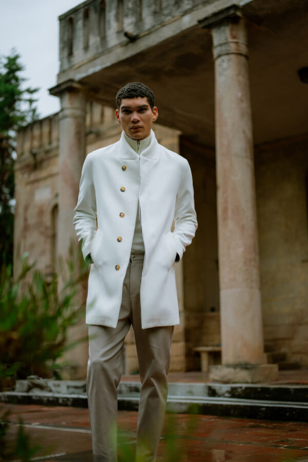 Παλτό Vittorio 400-2526-monti	OFF WHITE