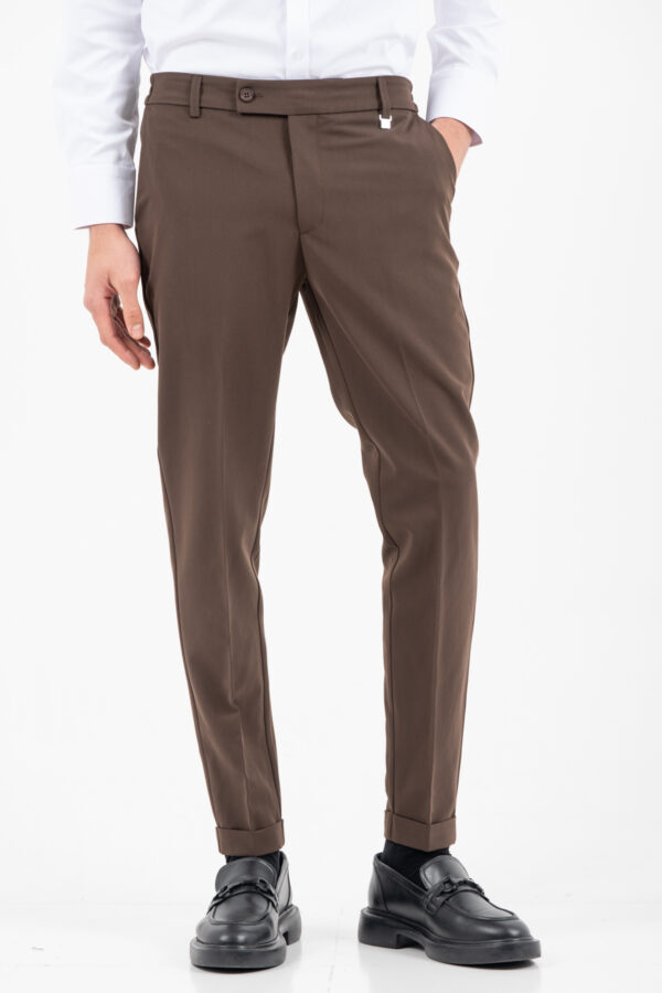 Παντελόνι Vittorio 500-26-DIVERSO BROWN