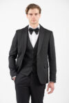 Κοστούμι γαμπριάτικο Vittorio 100-26-SMOKIN-1 BLACK - Image 6
