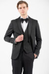 Κοστούμι γαμπριάτικο Vittorio 100-26-SMOKIN-1 BLACK - Image 8