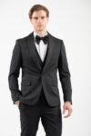Κοστούμι γαμπριάτικο Vittorio 100-26-SMOKIN-1 BLACK - Image 11