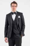 Κοστούμι γαμπριάτικο Vittorio 100-26-SMOKIN BLACK - Image 4