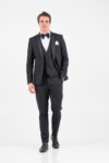 Κοστούμι γαμπριάτικο Vittorio 100-26-SMOKIN BLACK - Image 2