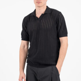 Πλεκτή μπλούζα Vittorio 700-26-004 BLACK