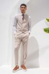 Γιλέκο Vittorio 1100-26 SPEZZIA BEIGE - Image 5