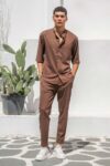 Overshirt Vittorio 300-25-SANTO BROWN