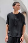 Overshirt Vittorio 200-26-TOSCANI BLACK - Image 4