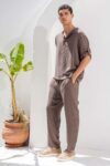 Overshirt Vittorio 200-26-TOSCANI BROWN - Image 3