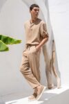 Overshirt Vittorio 200-26-TOSCANI CAMEL - Image 4