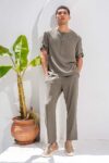 Overshirt Vittorio 200-26-TOSCANI KHAKI - Image 3