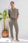 Overshirt Vittorio 200-26-TOSCANI KHAKI - Image 7