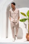Overshirt Vittorio 300-26-BOSA BEIGE - Image 3