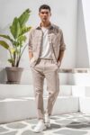 Overshirt Vittorio 300-26-ETTORE BEIGE - Image 3